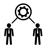 Pictogramme représentant une idée en commun
