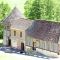 Le pigeonnier et l'accueil de Saint-Hippolyte