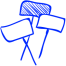 Pictogramme représentant des massettes