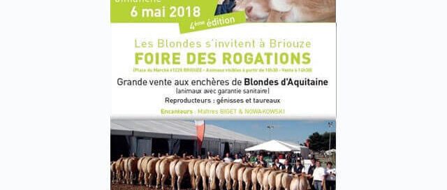 affiche de la foire des rogations 2018