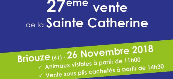 Page de couverture du catalogue de la vente de la Sainte Catherine à Briouze