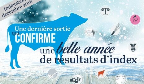 Image représentant la sortie d'index holstein de décembre 2018