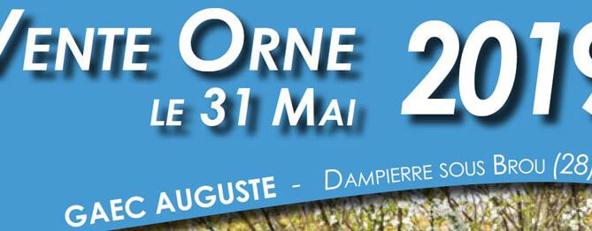 bandeau du catalogue de la vente de l'Orne 2019
