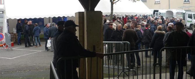 le stand Origenplus lors de la fête de la Sainte Catherine à Briouze