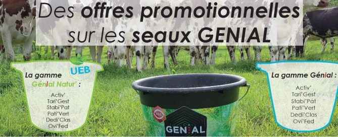 Bandeau des offres promotionnelles sur les seaux GENIAL