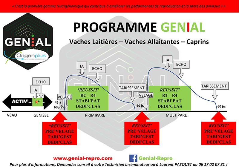 Schéma du programme GENiAL d'Origenplus