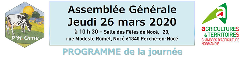 Bandeau de l'invitation à l'AG de PH Orne
