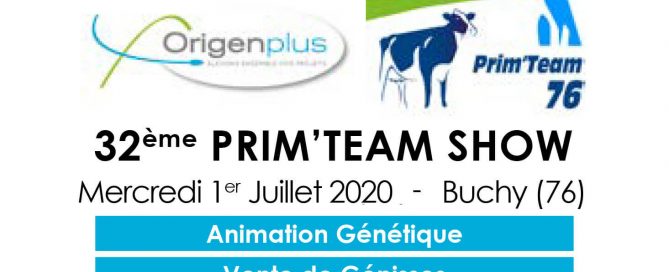Bandeau du flyer du Prim'Team 76 2020