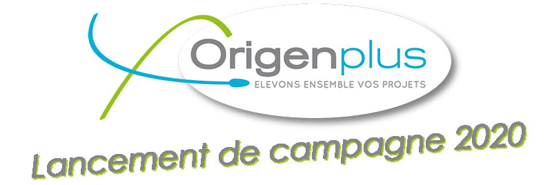Logo du lancement de campagne 2020 d'Origenplus
