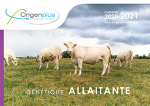 Page de couverture du catalogue allaitant 2020 - 2021