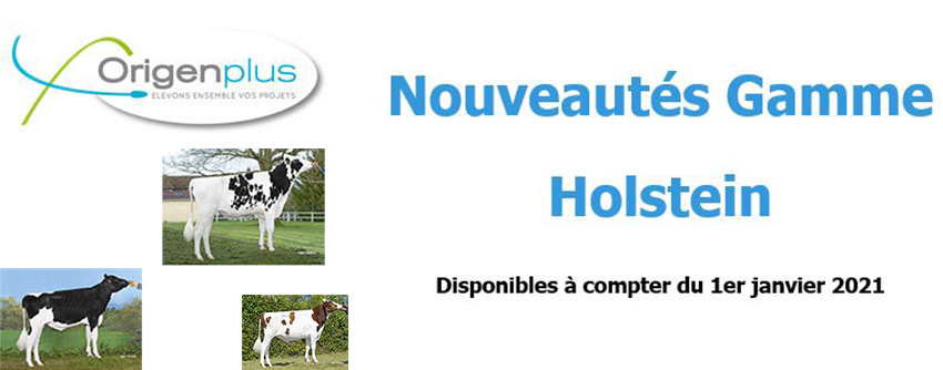 Les nouveautés Prim'Holstein au 1er janvier 2021