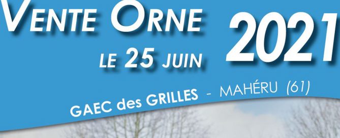 Capture du bandeau de la page de couverture du catalogue de la vente de l'Orne 2021