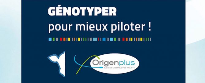 Le visuel "Génotyper pour mieux piloter !"
